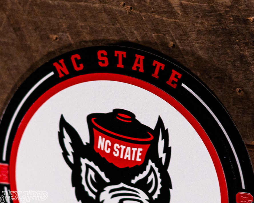 North Carolina State Wolfpack "Double Play" On the Shelf or on the Wall Art