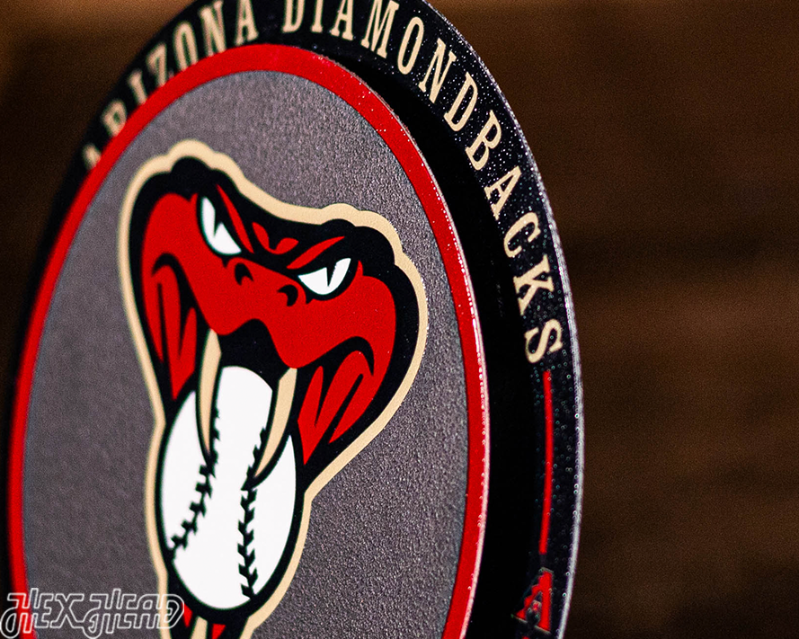 Arizona Diamondbacks "Double Play" On the Shelf or on the Wall Art