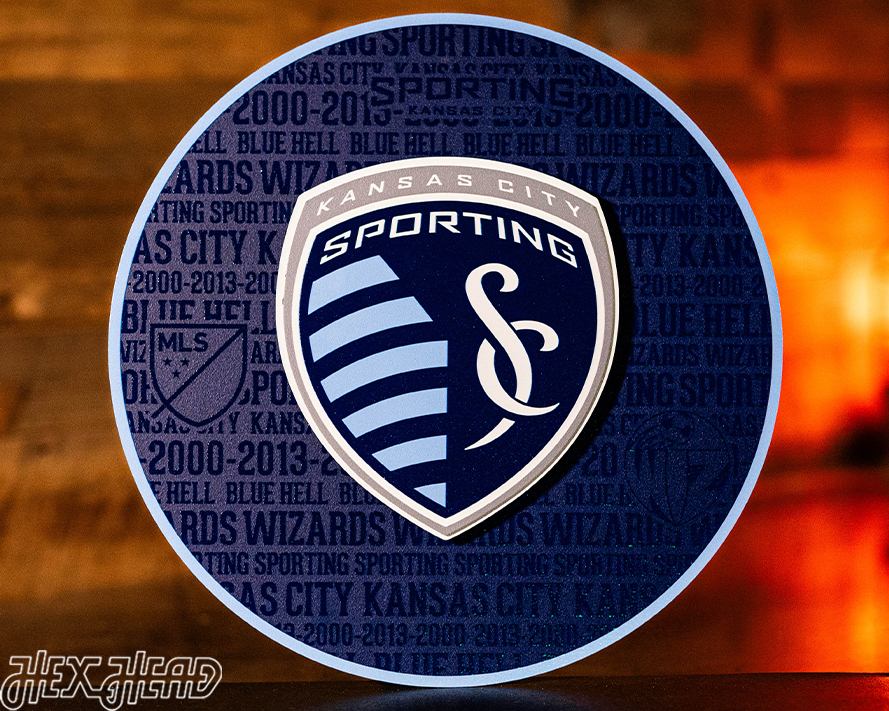 Sporting Kansas City CRAFT SERIES 3D Embossed Metal Wall Art