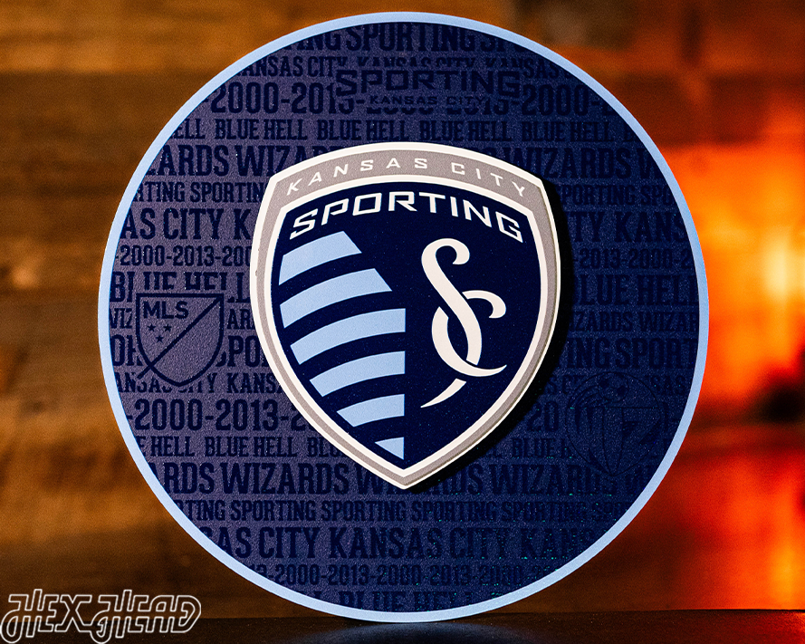 CLOSE OUT - Sporting Kansas City CRAFT SERIES 3D Embossed Metal Wall Art