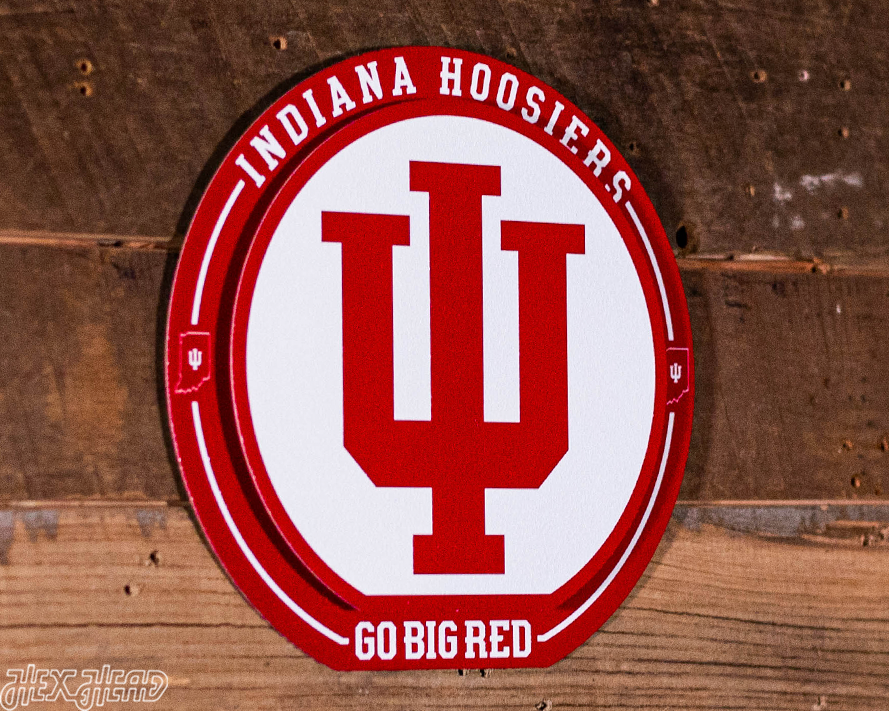 Indiana Hoosiers "Double Play" On the Shelf or on the Wall Art