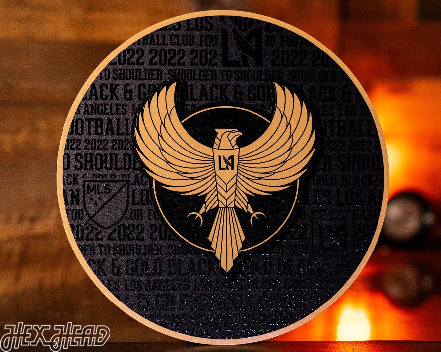 CLOSE OUT - Los Angeles Football Club CRAFT SERIES 3D Embossed Metal Wall Art