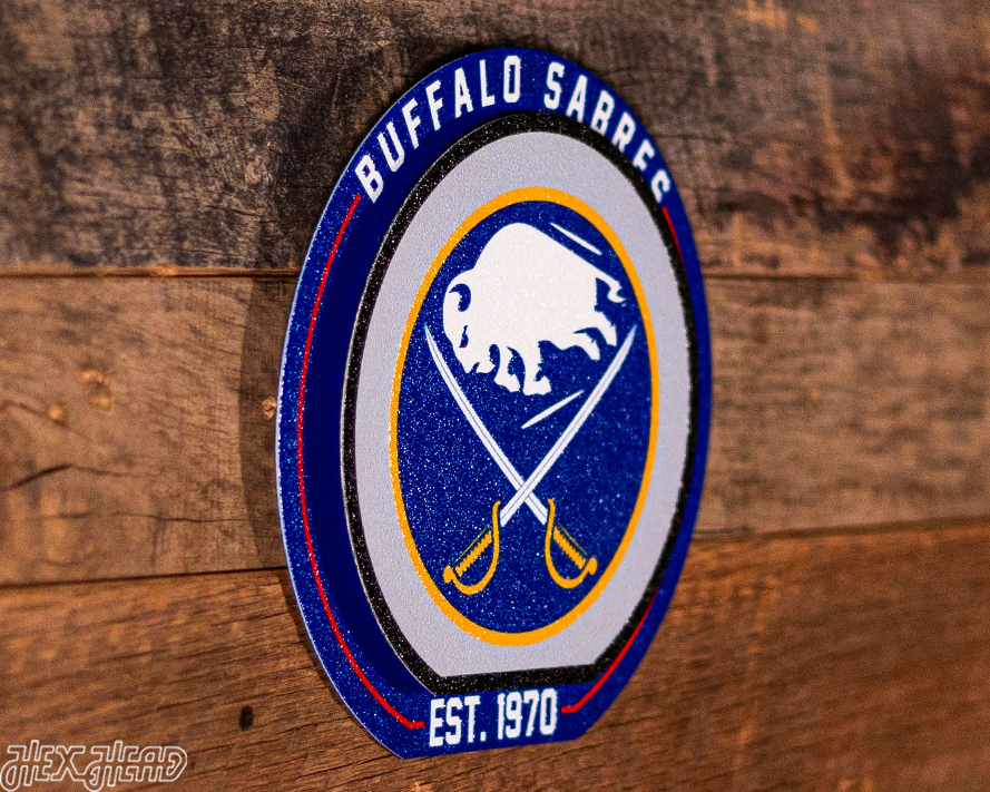 Buffalo Sabres "Double Play" On the Shelf or on the Wall Art