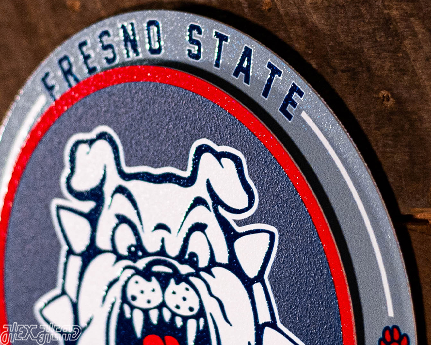 Fresno State Bulldogs "Double Play" On the Shelf or on the Wall Art