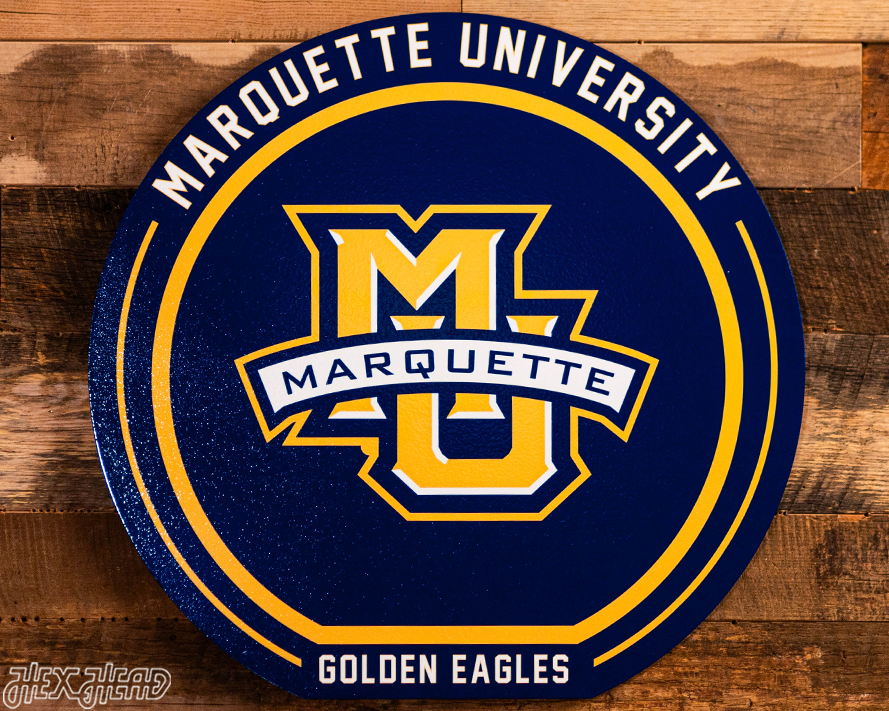 VARSITY Collection- SINGLE Layer Marquette University Metal Wall Art