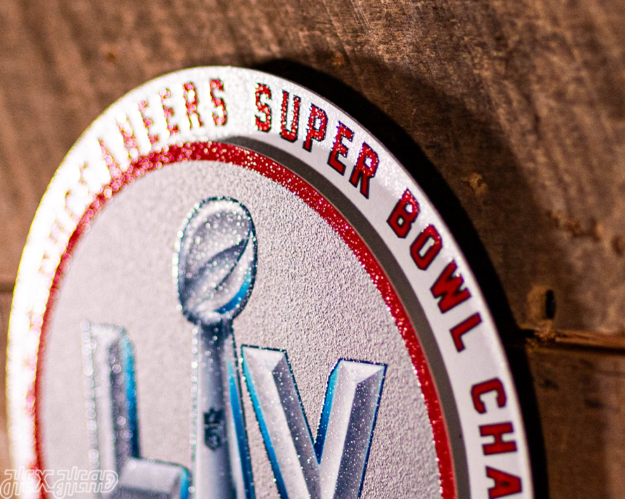 Tampa Bay Buccaneers Super Bowl LV "Double Play" On the Shelf or on the Wall Art