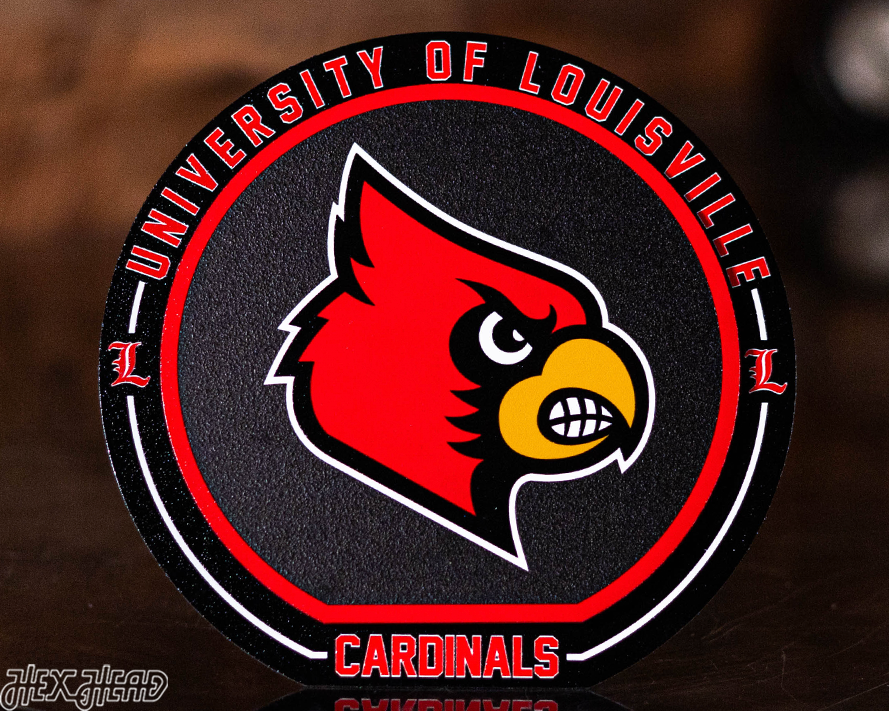 Louisville Cardinals "Double Play" On the Shelf or on the Wall Art