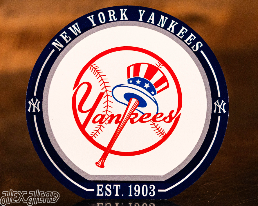 New York Yankees "Double Play" On the Shelf or on the Wall Art