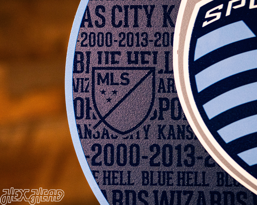 CLOSE OUT - Sporting Kansas City CRAFT SERIES 3D Embossed Metal Wall Art