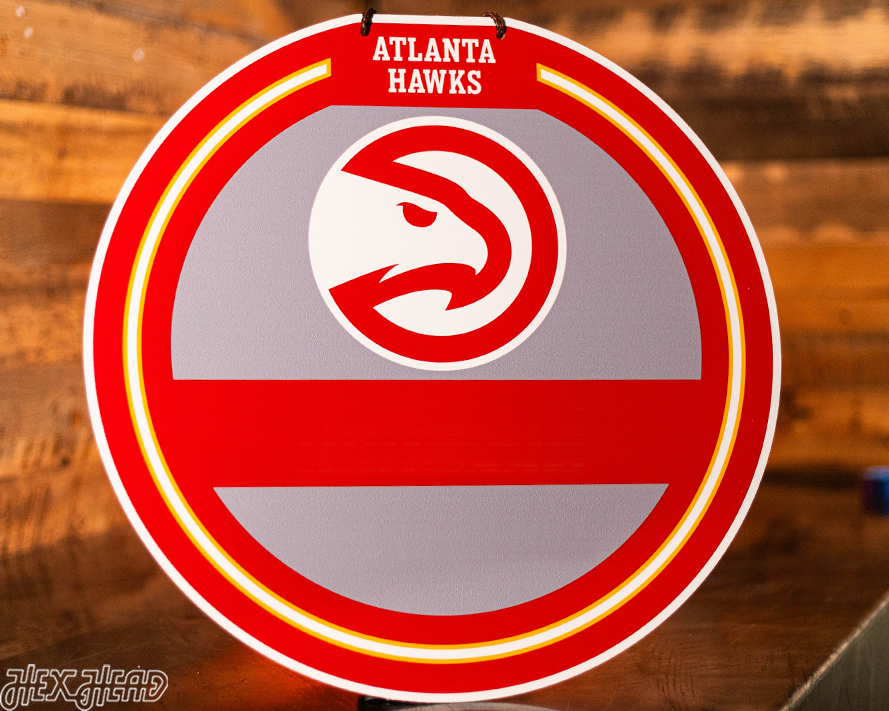 Atlanta Hawks Personalized Monogram Metal Art