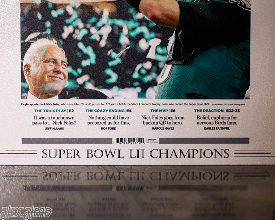 Philadelphia Inquirer Eagles SUPER BOWL LII Front Page - FEB 5, 2018