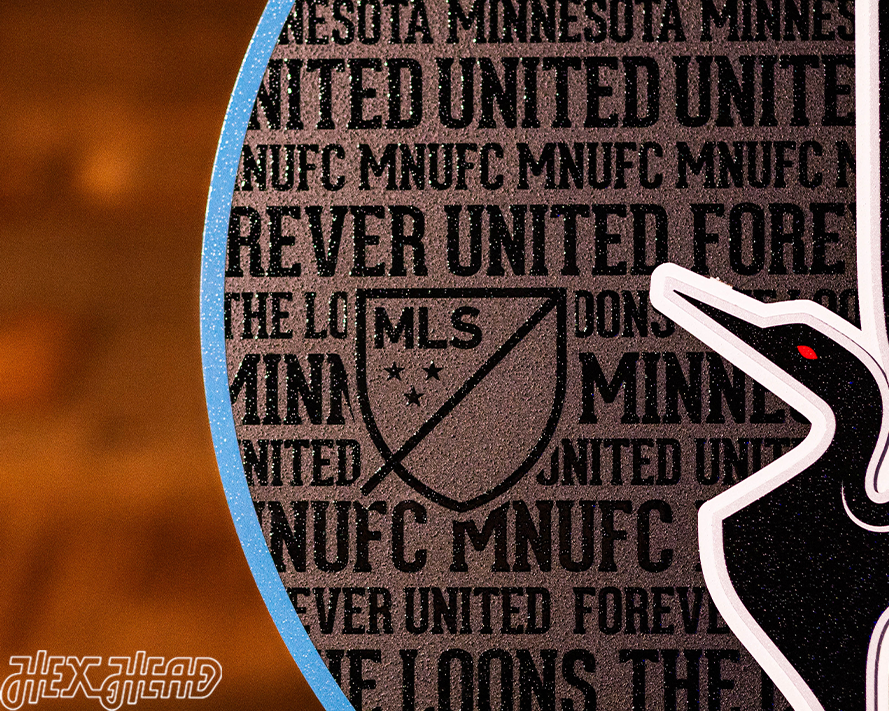 CLOSE OUT - Minnesota United CRAFT SERIES 3D Embossed Metal Wall Art