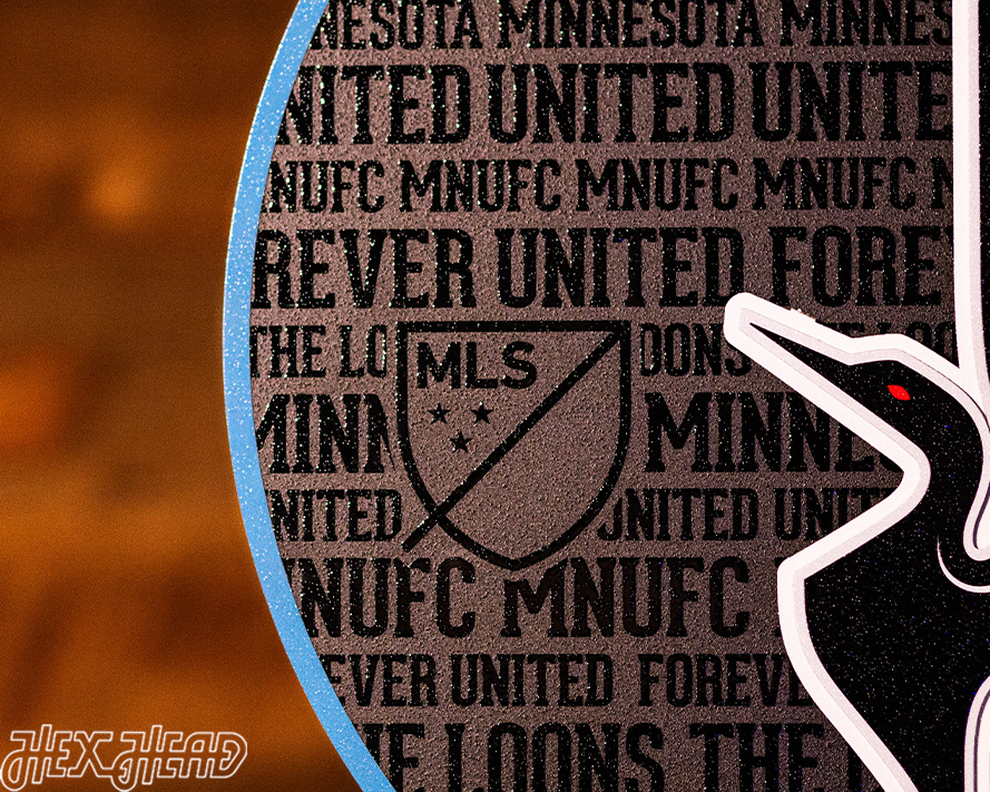 Minnesota United CRAFT SERIES 3D Embossed Metal Wall Art