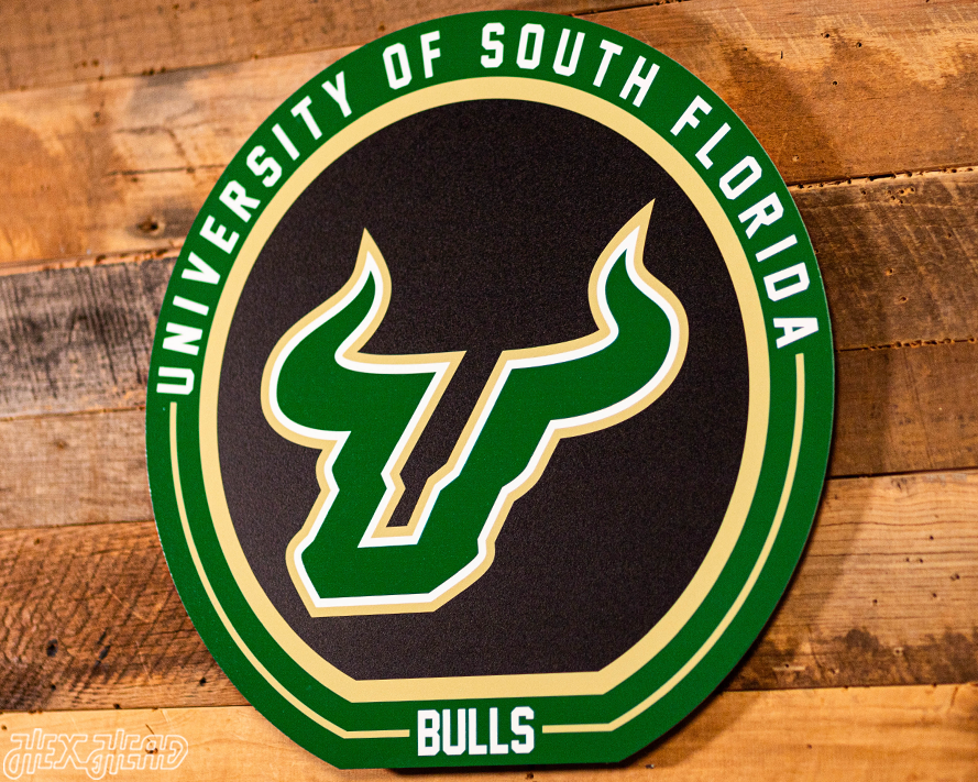 VARSITY Collection- SINGLE Layer South Florida Bulls Metal Wall Art
