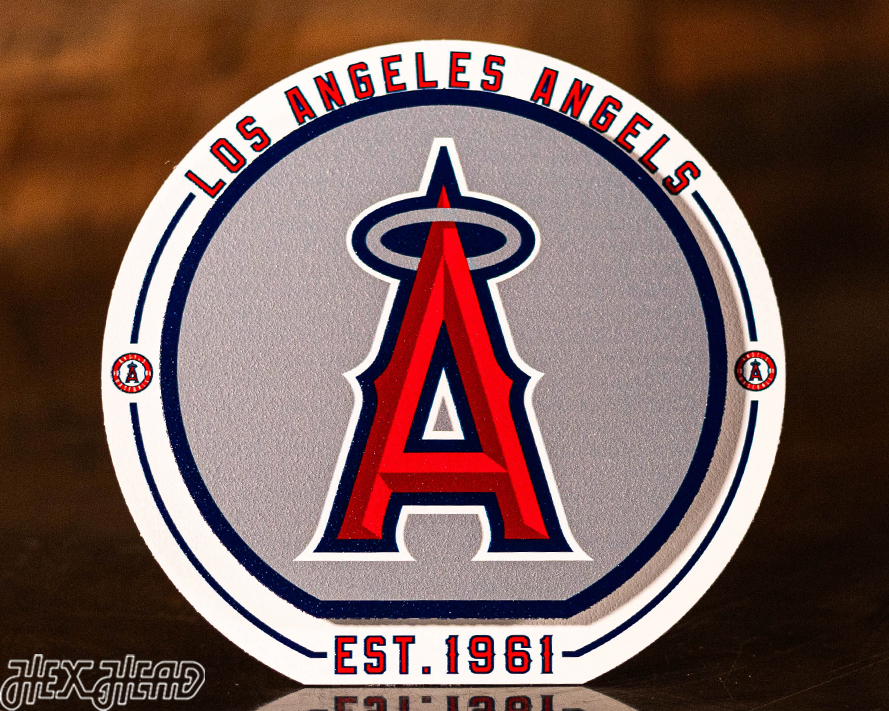 Los Angeles Angels "Double Play" On the Shelf or on the Wall Art