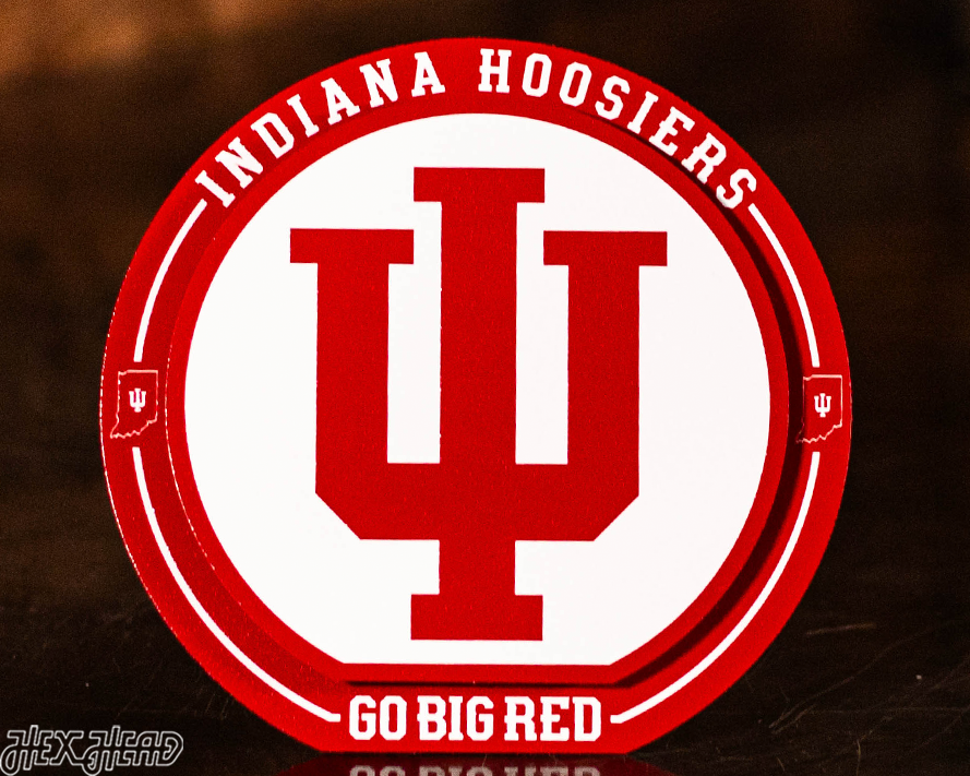 Indiana Hoosiers "Double Play" On the Shelf or on the Wall Art