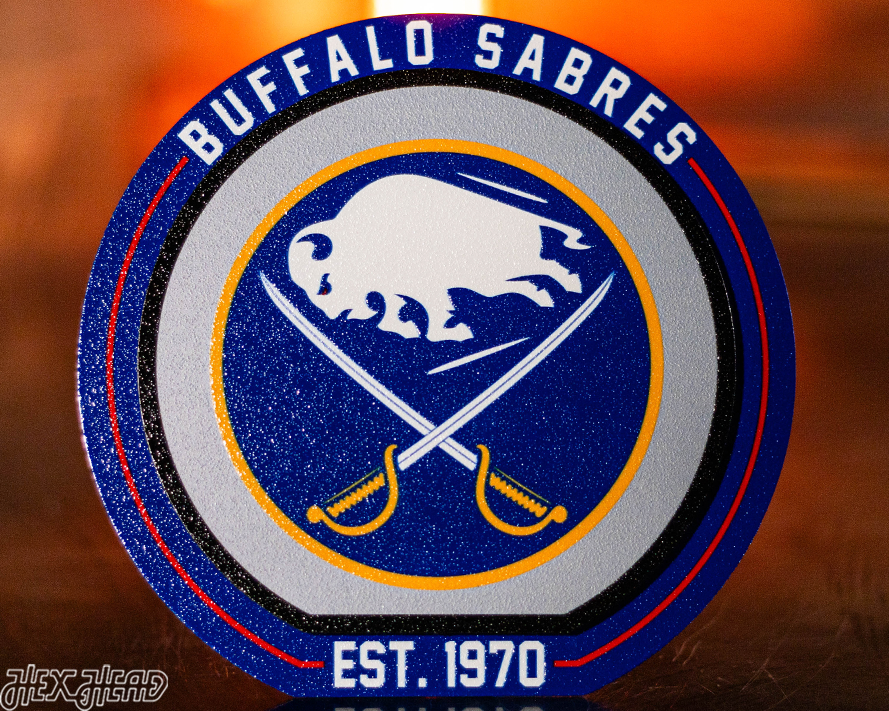 Buffalo Sabres "Double Play" On the Shelf or on the Wall Art