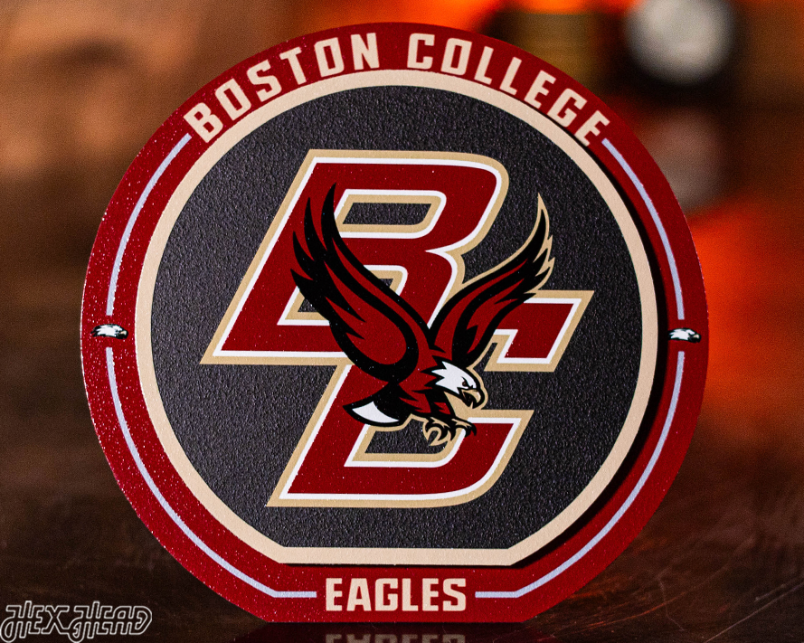 Boston College Eagles "Double Play" On the Shelf or on the Wall Art