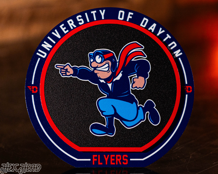 Dayton Flyers "Double Play" On the Shelf or on the Wall Art