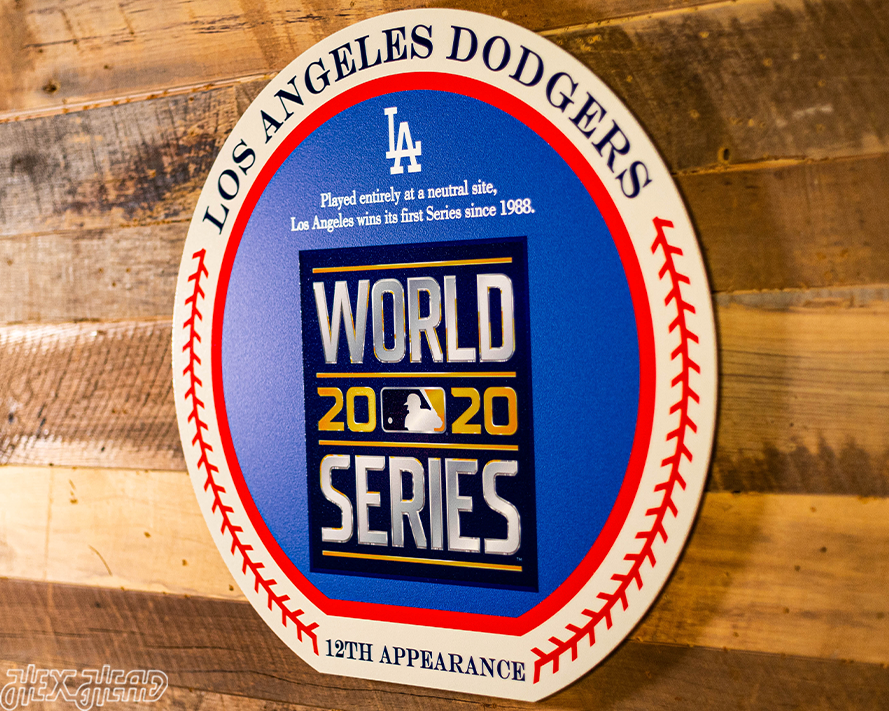 VARSITY Collection- SINGLE Layer Los Angeles Dodgers 2020 World Series Wall Art