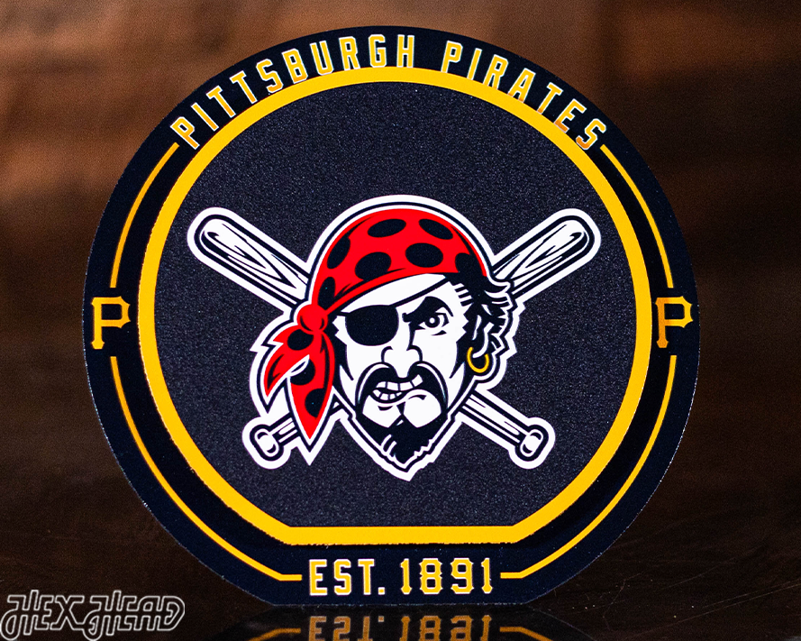 Pittsburgh Pirates "Double Play" On the Shelf or on the Wall Art