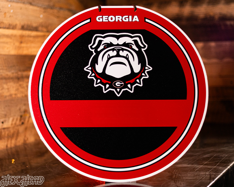 Georgia Bulldogs Personalized Monogram Metal Art