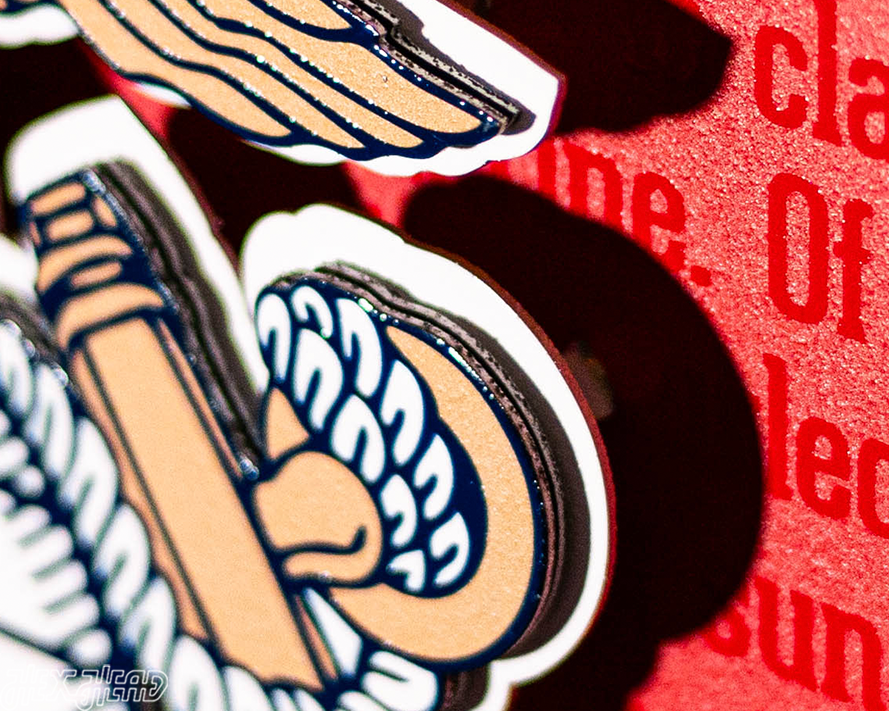 United States Marines Corps CRAFT SERIES 3D Embossed Metal Wall Art