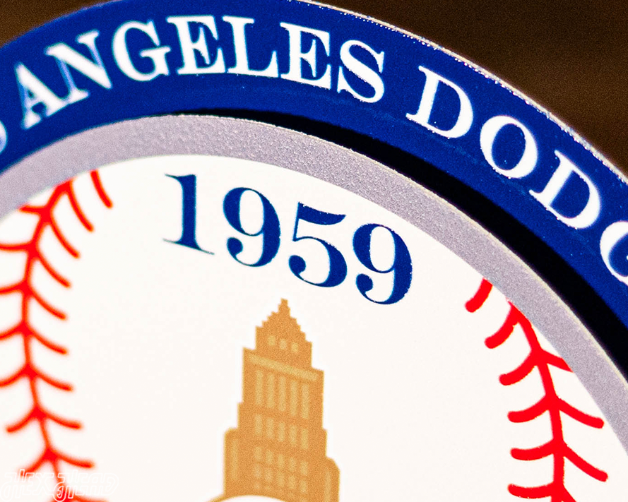 Los Angeles Dodgers 1959 World Series "Double Play" On the Shelf or on the Wall Art