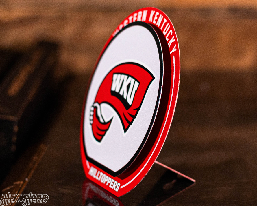 Western Kentucky Hilltoppers "Double Play" On the Shelf or on the Wall Art