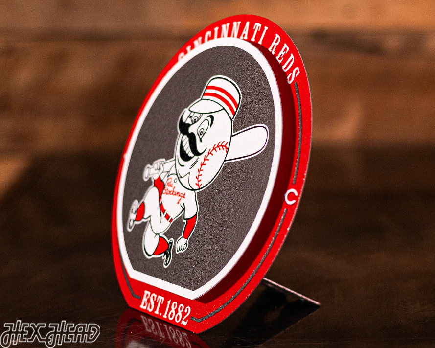 Cincinnati Reds "Double Play" On the Shelf or on the Wall Art