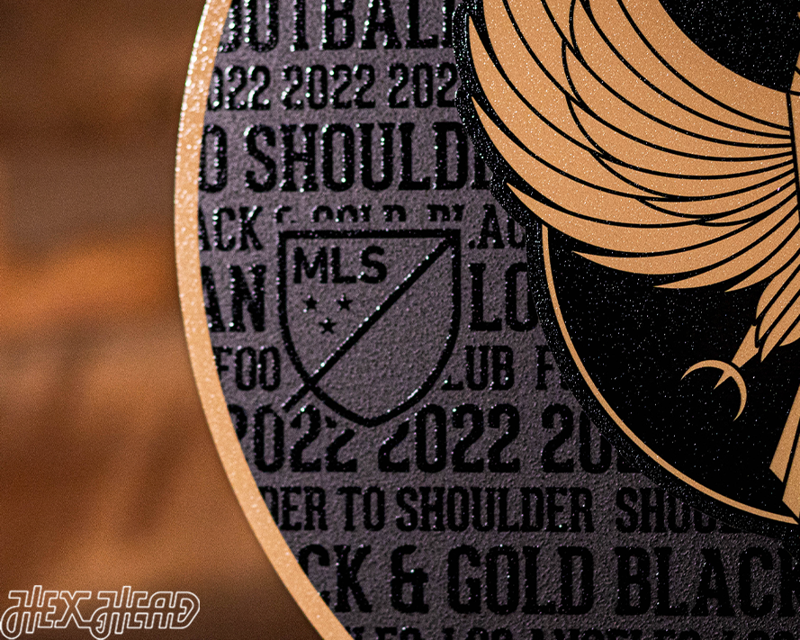CLOSE OUT - Los Angeles Football Club CRAFT SERIES 3D Embossed Metal Wall Art