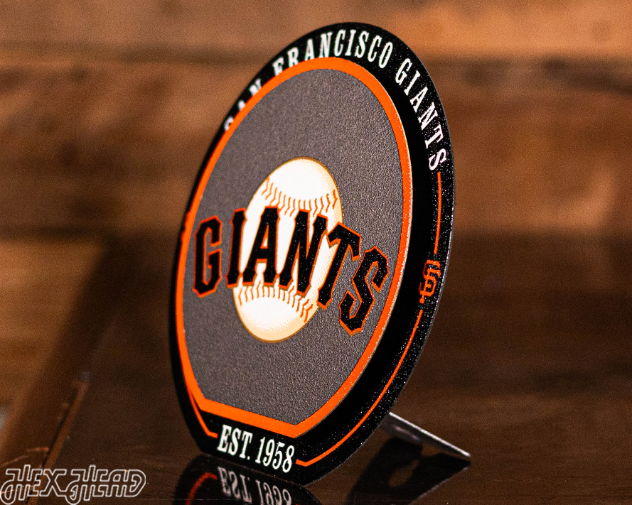 San Francisco Giants "Double Play" On the Shelf or on the Wall Art