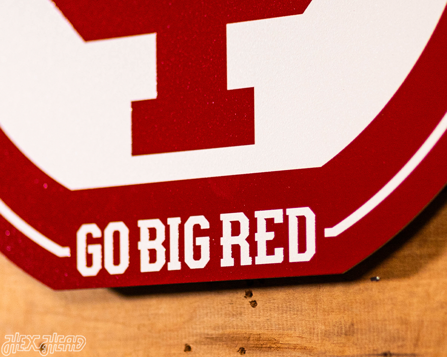 VARSITY Collection- SINGLE Layer Indiana Hoosiers Metal Wall Art