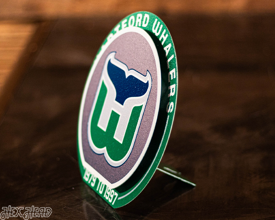Hartford Whalers "Double Play" On the Shelf or on the Wall Art
