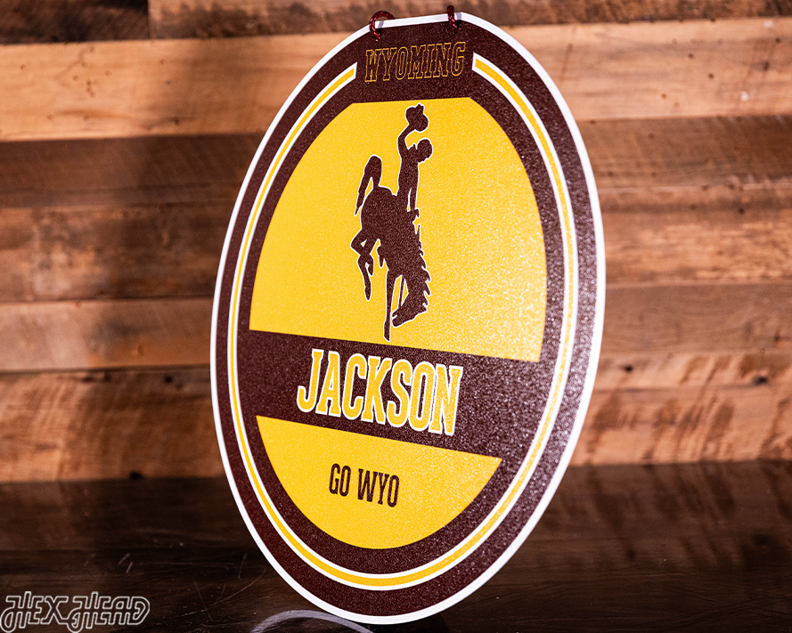 University of Wyoming Personalized Monogram Metal Art