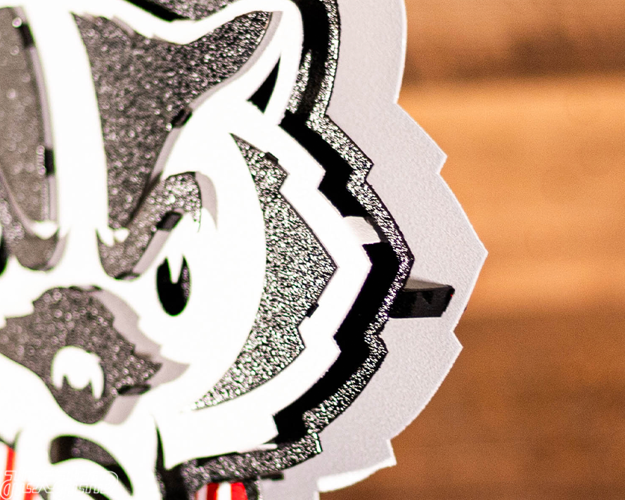 Wisconsin "BADGER" 3D Vintage Metal Wall Art