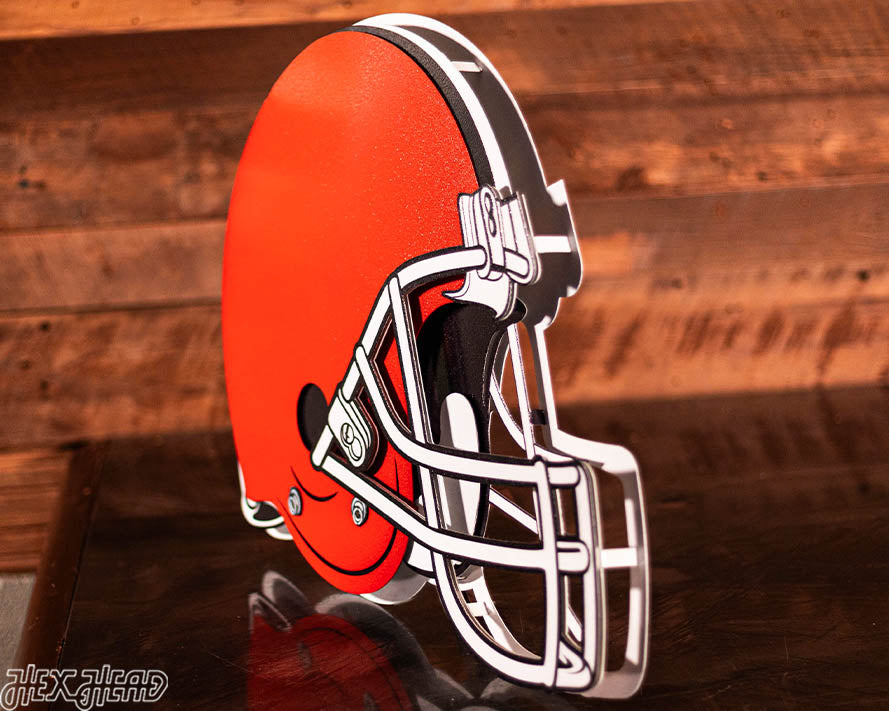 BLITZ COLLECTION -NEW Design! 8 LAYER Cleveland Browns 3D Vintage Metal Wall Art