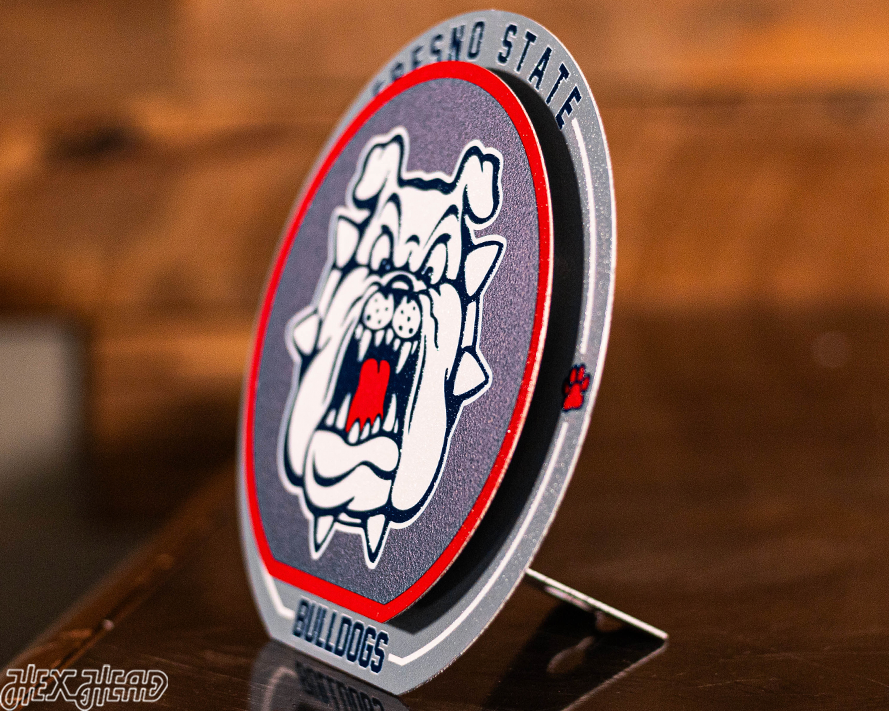 Fresno State Bulldogs "Double Play" On the Shelf or on the Wall Art