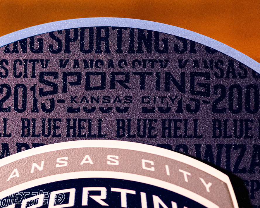 CLOSE OUT - Sporting Kansas City CRAFT SERIES 3D Embossed Metal Wall Art