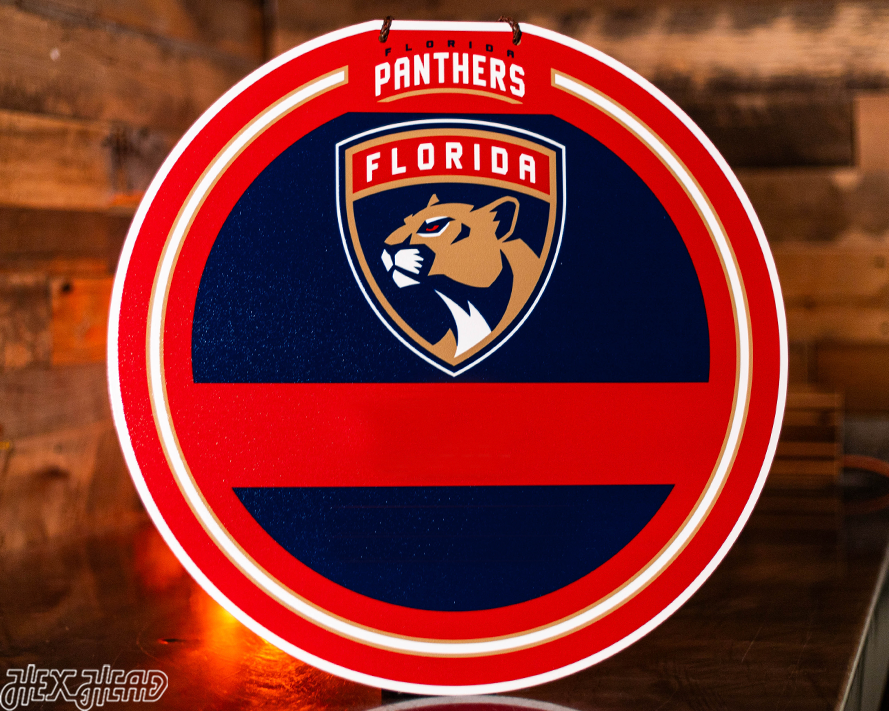 Florida Panthers Personalized Monogram Metal Art