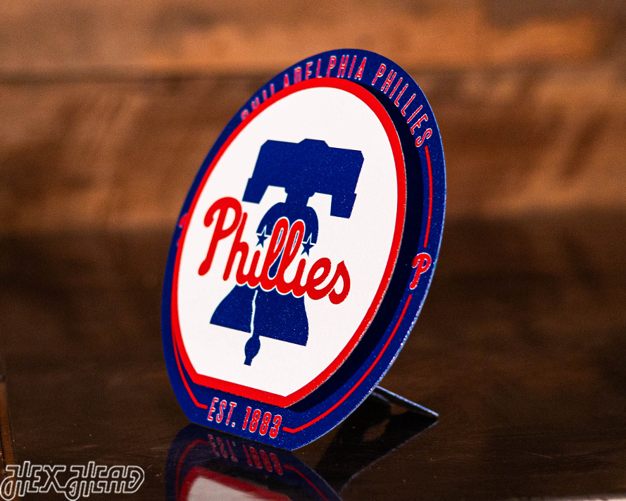 Philadelphia Phillies "Double Play" On the Shelf or on the Wall Art