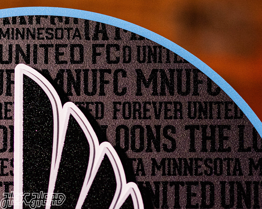 CLOSE OUT - Minnesota United CRAFT SERIES 3D Embossed Metal Wall Art