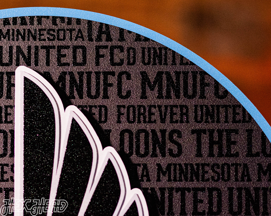 Minnesota United CRAFT SERIES 3D Embossed Metal Wall Art