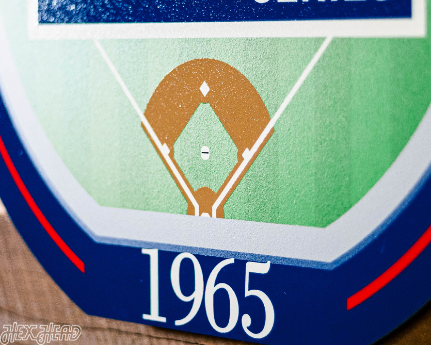 VARSITY Collection- SINGLE Layer Los Angeles Dodgers 1965 World Series Wall Art