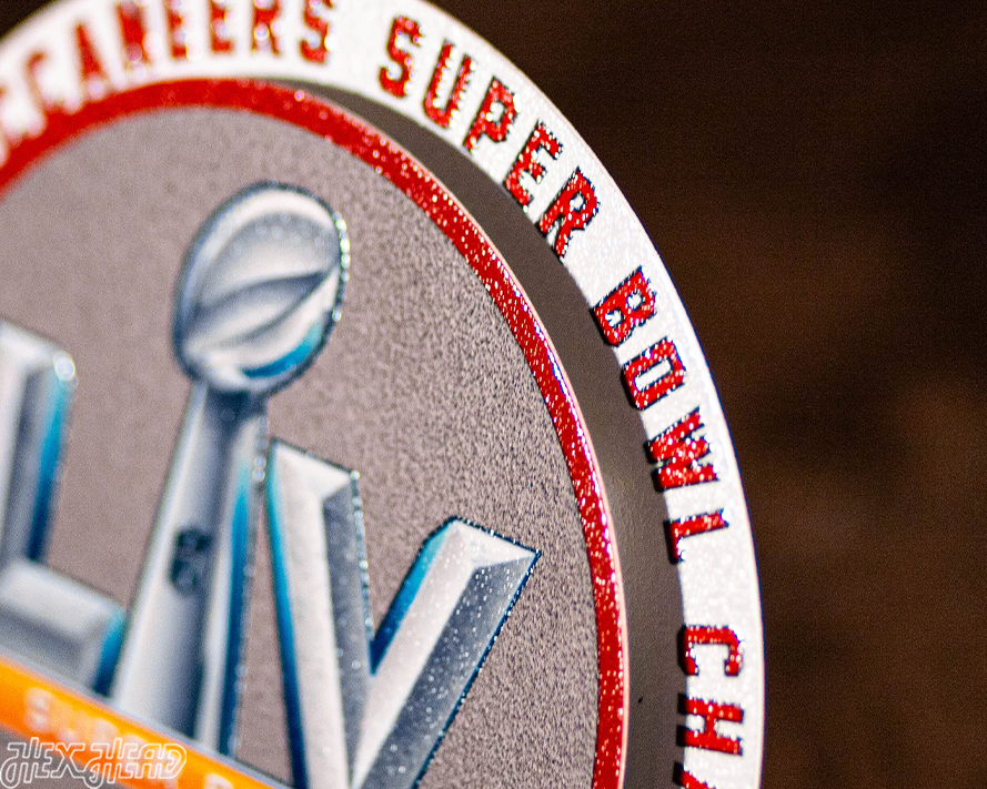 Tampa Bay Buccaneers Super Bowl LV "Double Play" On the Shelf or on the Wall Art