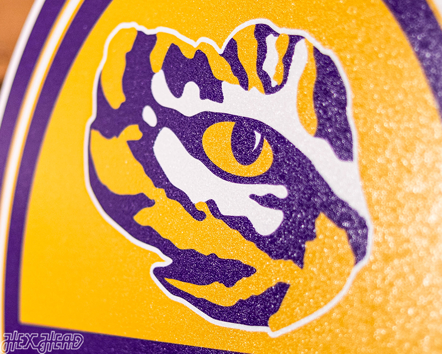 LSU Tigers Personalized Monogram Metal Art