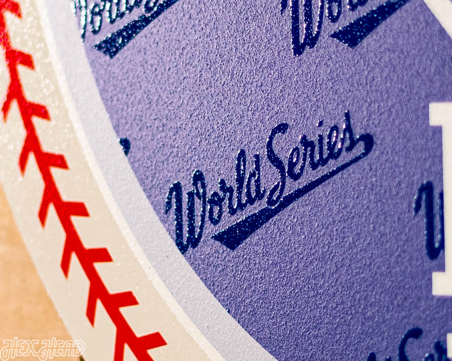 VARSITY Collection- SINGLE Layer Los Angeles Dodgers 1988 World Series Wall Art