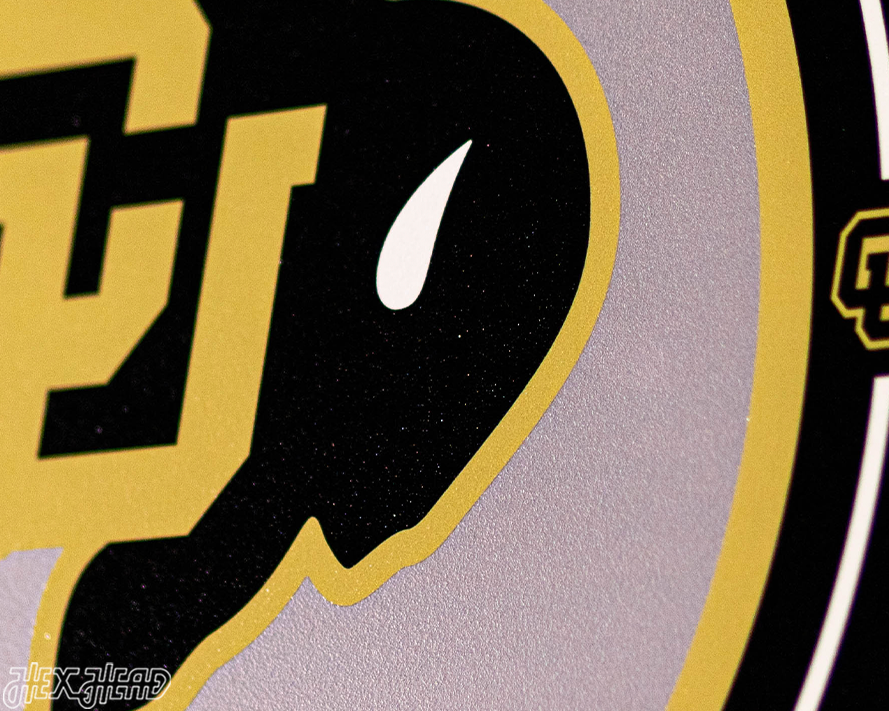 VARSITY Collection- SINGLE Layer Colorado Buffaloes Metal Wall Art