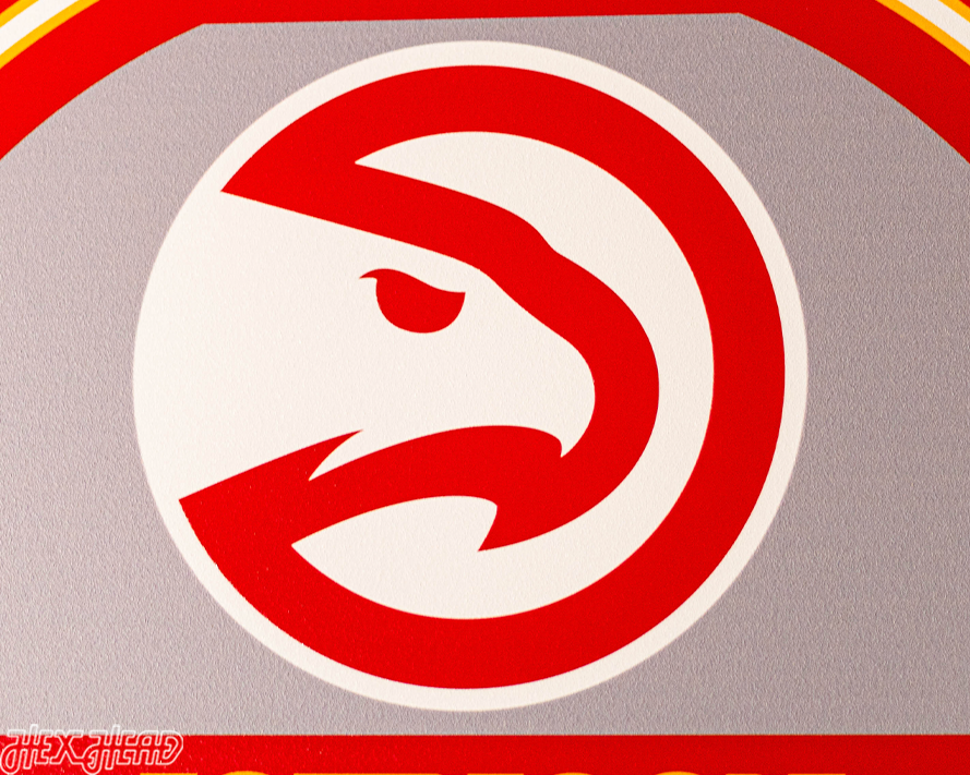 Atlanta Hawks Personalized Monogram Metal Art