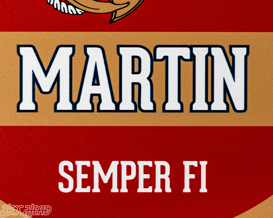 United States Marines Corps Personalized Monogram Metal Art